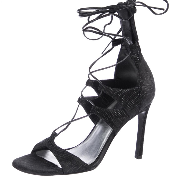 Stuart Weitzman Shoes - Stuart Weiztman Suede Wrap-Around Sandals